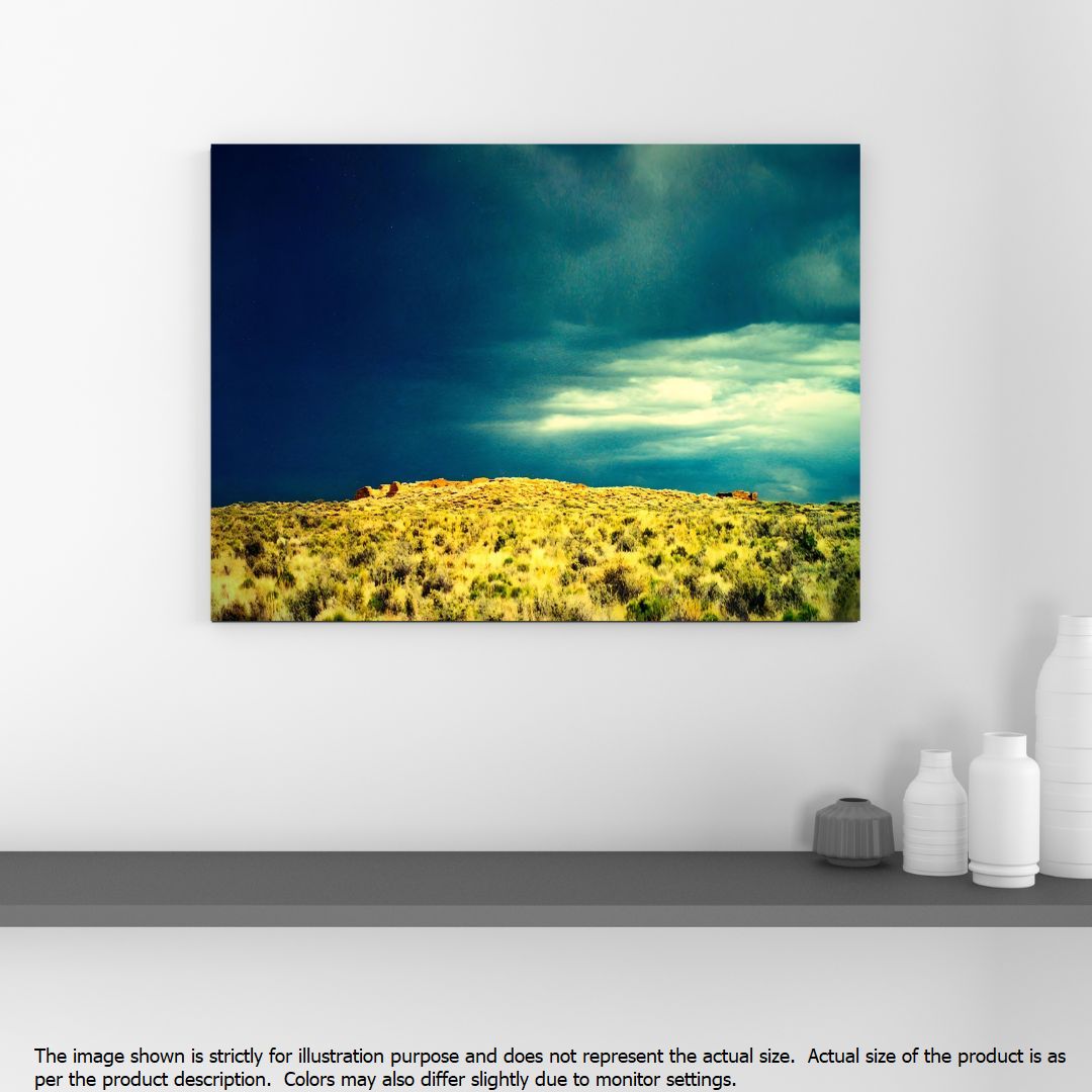 Anasazi Ruin Under Approaching Storm
