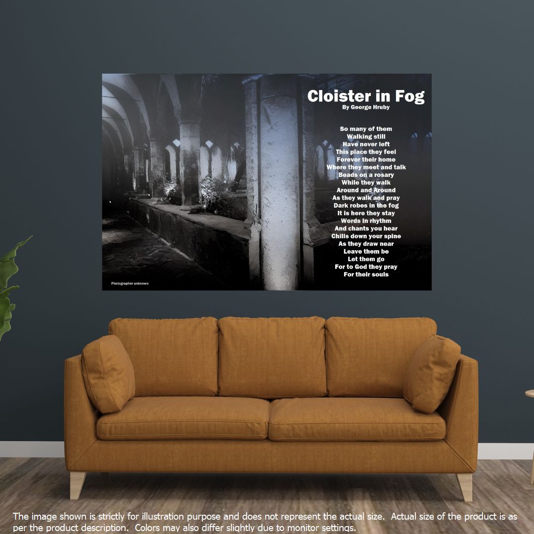 Cloister in Fog