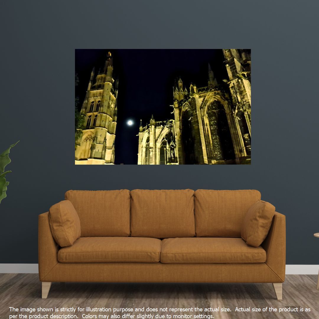 11th Century St. Andres Cathedral under Moon