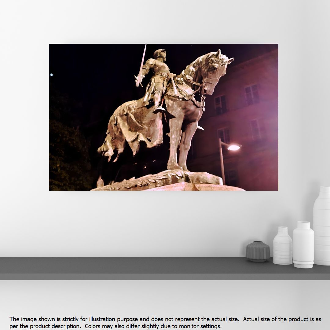 Joan of Arc under Moon and Planet - Bordeaux France