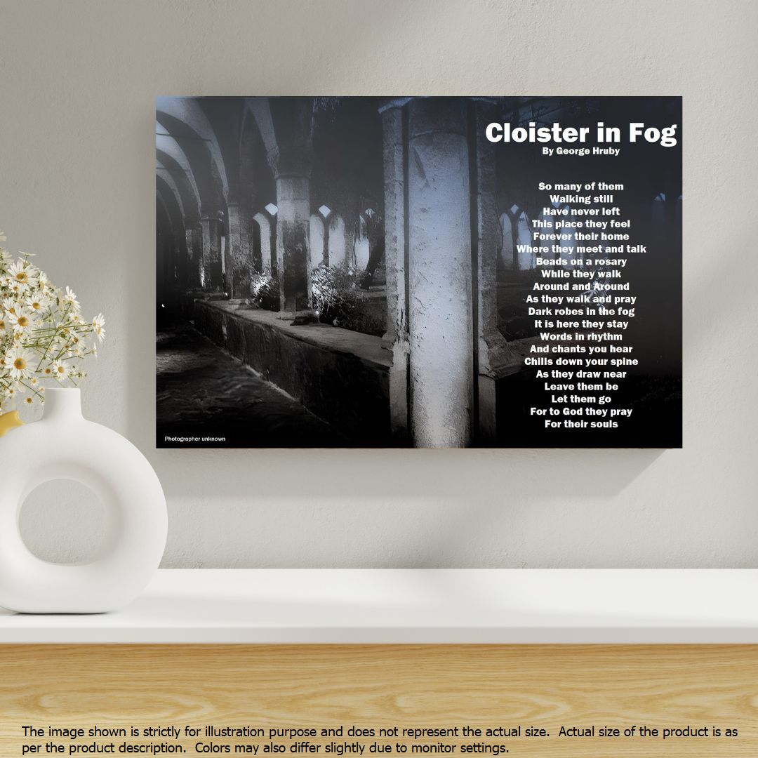 Cloister in Fog